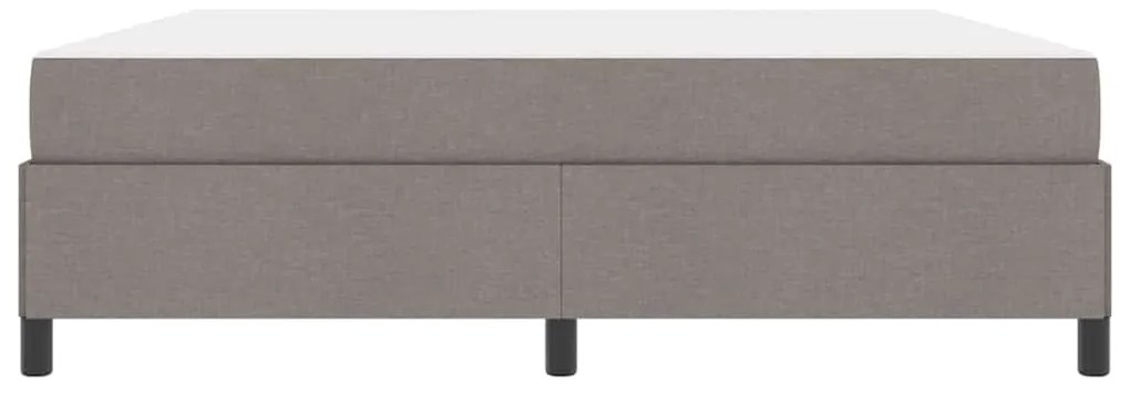 vidaXL Κρεβάτι με ελατήρια Ταμπά και Μαύρο 180 x 200 cm