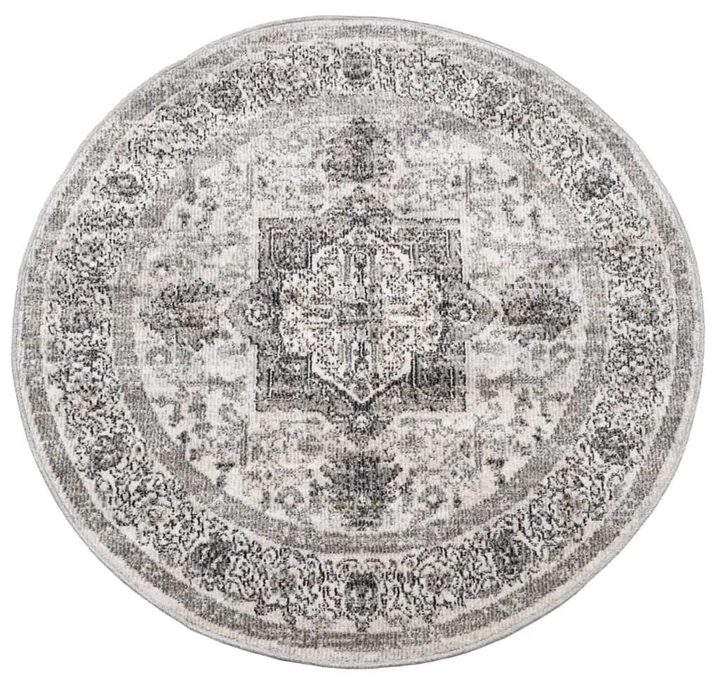 vidaXL Χαλί ARBIZU Vintage Σχέδιο Εσωτ. / Εξωτερ. Χώρου Ø 120 εκ.