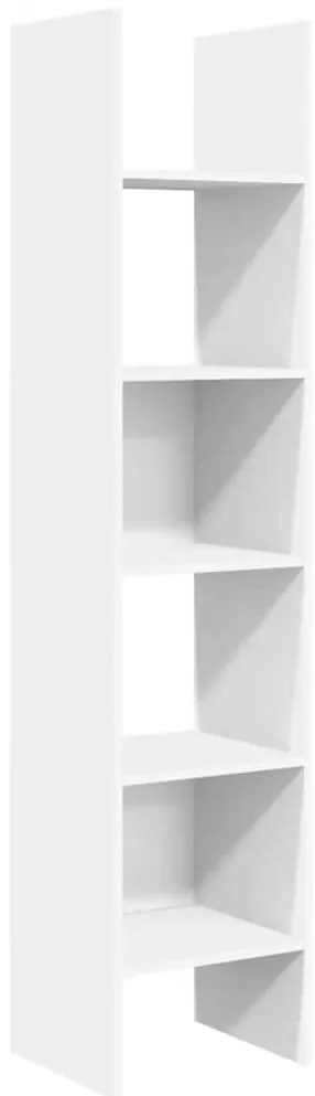 vidaXL Βιβλιοθήκη Λευκή 40 x 35 x 180 εκ. από Επεξ. Ξύλο