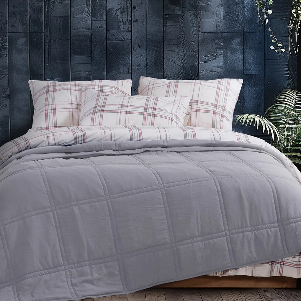 Κουβερλί Υπέρδιπλο (230x240) Nautica By Nef-Nef Homeware Nau Navy Grey
