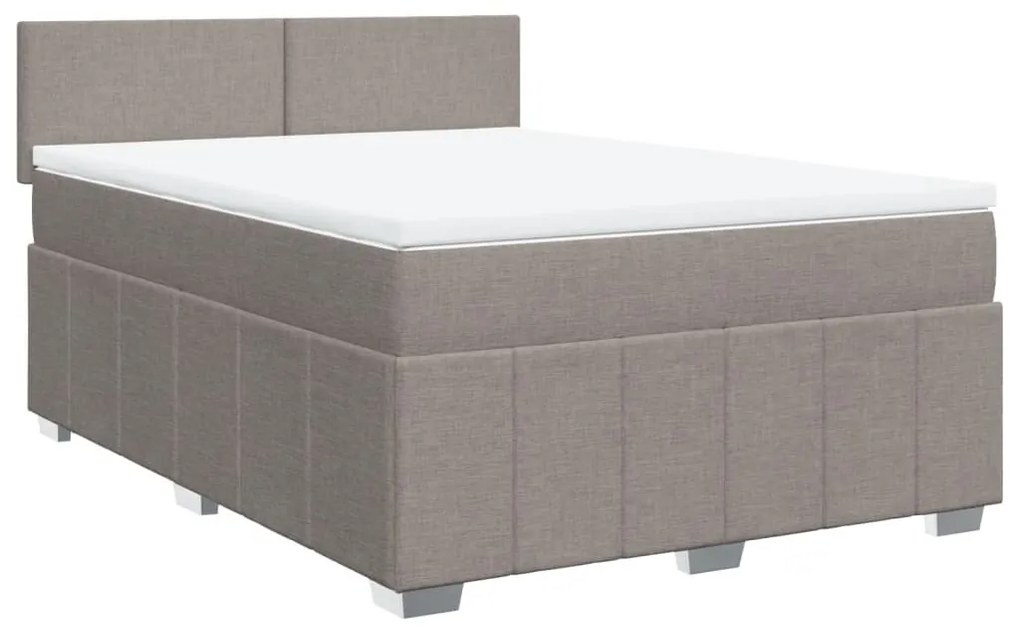 ΚΡΕΒΑΤΙ BOXSPRING ΜΕ ΣΤΡΩΜΑ TAUPE 140X200 ΕΚ. ΥΦΑΣΜΑΤΙΝΟ 3287088