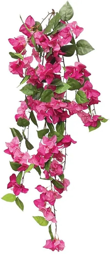 Τεχνητό Κρεμαστό Φυτό Βουκαμβίλια 00-40014-1 122cm Fuchsia Marhome Ύφασμα,Πλαστικό