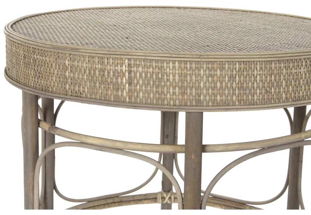Βοηθητικό Τραπέζι DKD Home Decor 61 x 61 x 52 cm Φυσικό Ξύλο