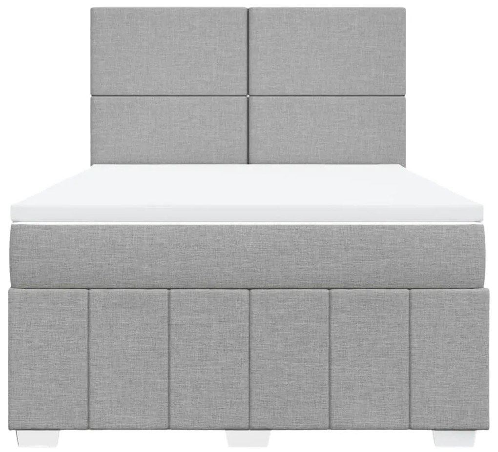 vidaXL Κρεβάτι Boxspring με Στρώμα Αν. Πράσινο 160x200εκ Υφασμάτινο