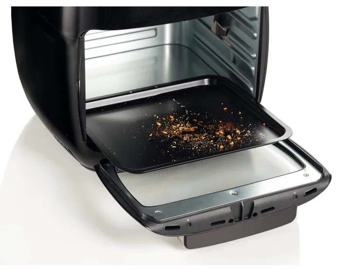 Φούρνος με φριτέζα ζεστού αέρα Ariete AIRY FRYER OVEN 4619/00, 2000W, 11 l, 8 προγράμματα, 80-200C, Ψησταριά, Χρονοδιακόπτης, Μαύρο