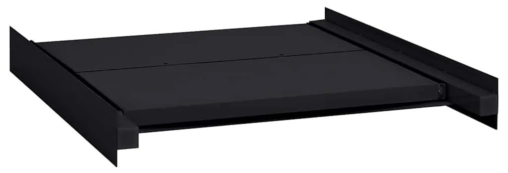 vidaXL Ράφι Ενδιάμεσης Τοποθέτησης Πλυντηρίου Ρούχων Μαύρο