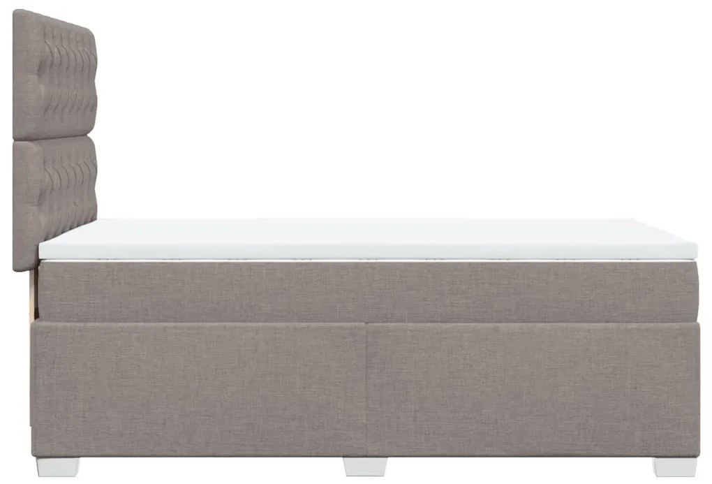 ΚΡΕΒΑΤΙ BOXSPRING ΜΕ ΣΤΡΩΜΑ TAUPE 90X200 ΕΚ. ΥΦΑΣΜΑΤΙΝΟ 3290382