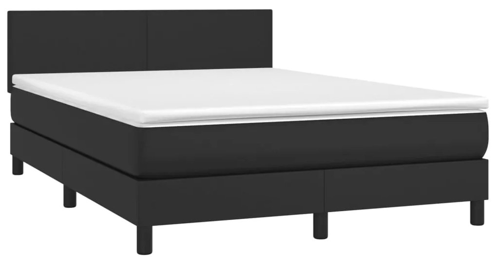 ΚΡΕΒΑΤΙ BOXSPRING ΜΕ ΣΤΡΩΜΑ ΜΑΥΡΟ 140X200ΕΚ.ΑΠΟ ΣΥΝΘΕΤΙΚΟ ΔΕΡΜΑ 3141005