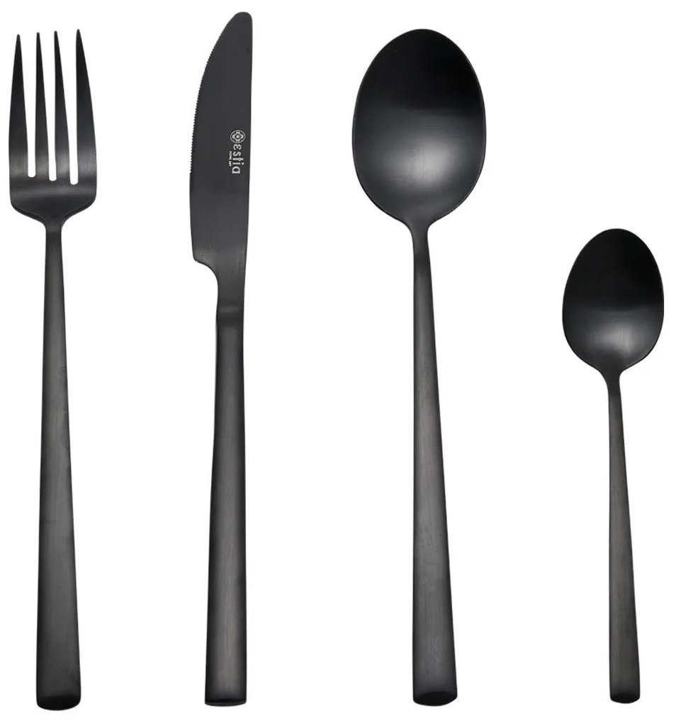 Μαχαιροπίρουνα (Σετ 24τμχ) Estia Prestige Black 01-29418