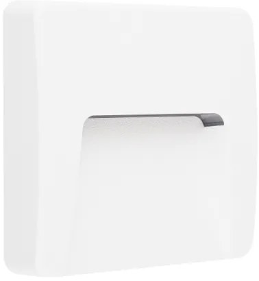 Απλίκα Φωτιστικό Τοίχου IP65 LED 3W 3000K Τετράγωνο SLIM ACA-SLIM42W-Λευκό SLIM42W