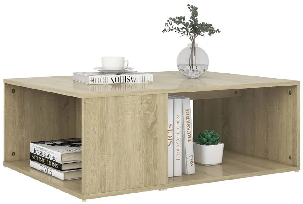 vidaXL Τραπεζάκι Σαλονιού Sonoma Δρυς 90 x 67 x 33 εκ. από Επεξ. Ξύλο