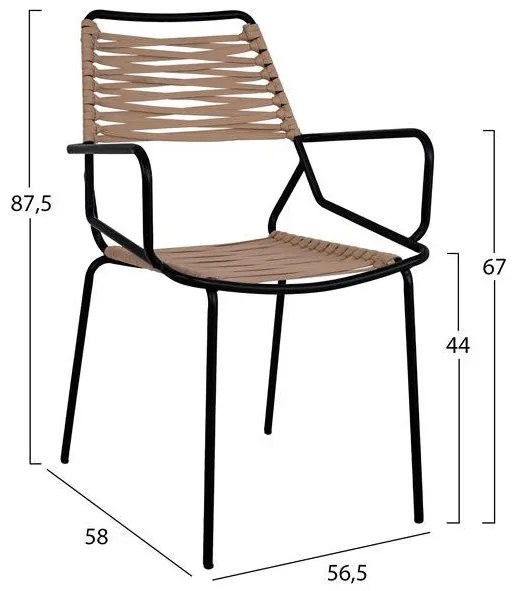 ΣΕΤ 3ΤΜΧ ALLEGRA WICKER ΜΕ ΤΡΑΠΕΖΙ Φ70Χ74Υ ΜΠΕΖ &amp; ΜΑΥΡΟ ΧΡΩΜΑ