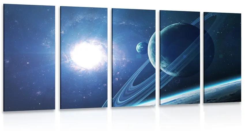 Εικόνα 5 μερών πλανήτης στο διάστημα