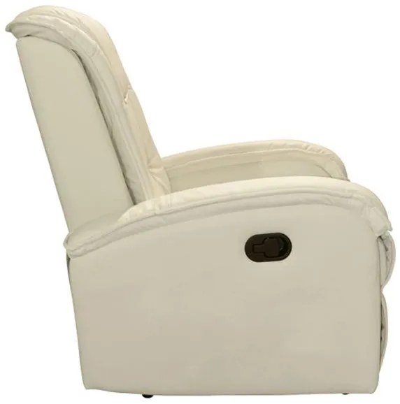 Πολυθρόνα ROCCA RELAX C0026.02 με Μηχανισμό Massage & PU Εκρού 80x96x97 εκ. 80x96x97 εκ.