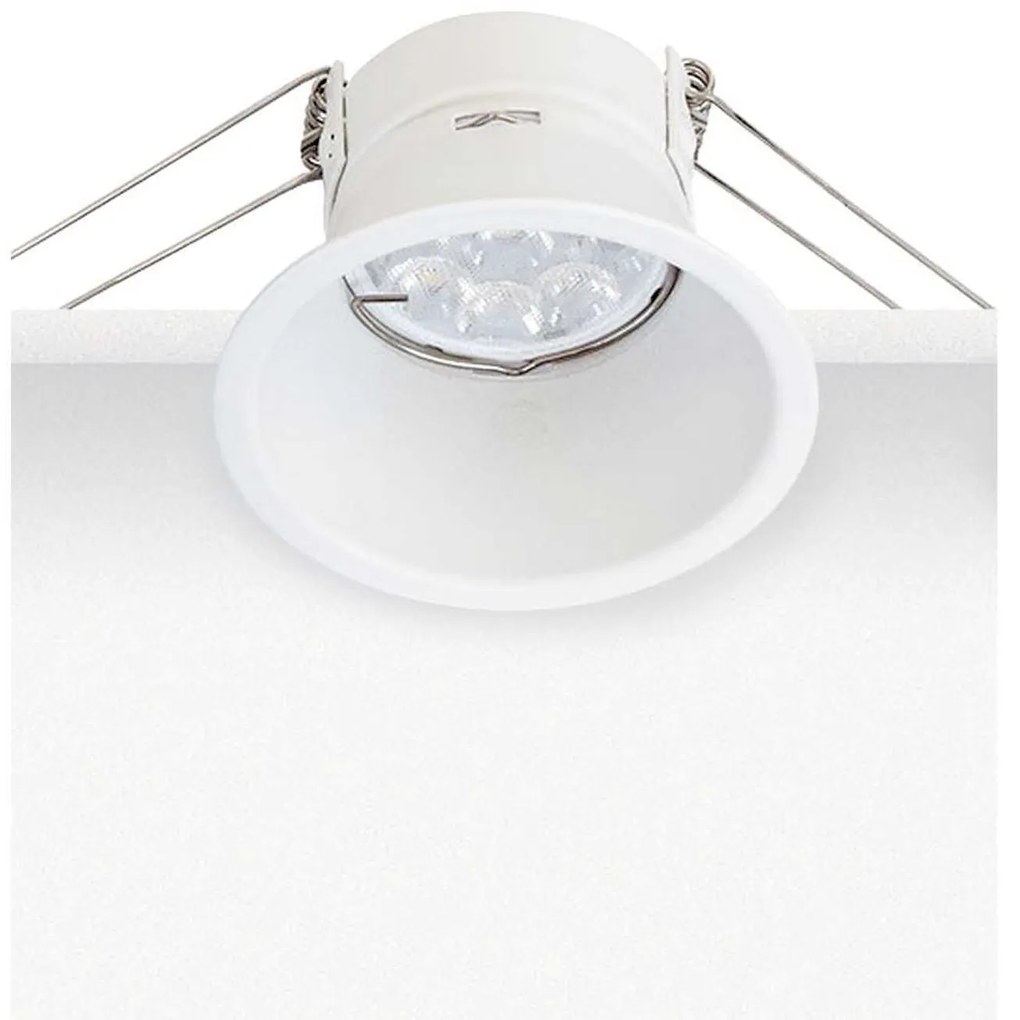 Φωτιστικό S008 White Στρόγγυλο Aluminium
