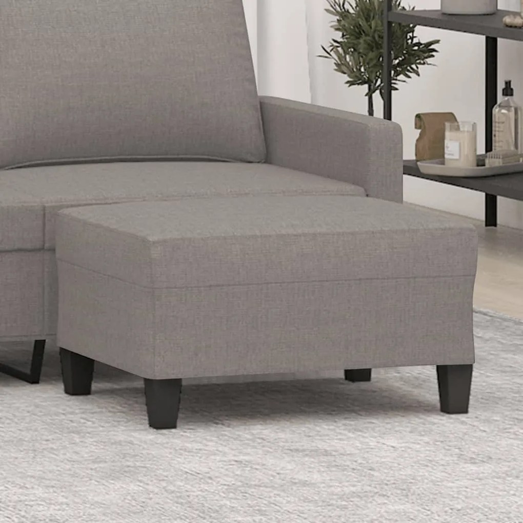 vidaXL Υποπόδιο Taupe 70 x 55 x 41 εκ. Υφασμάτινο