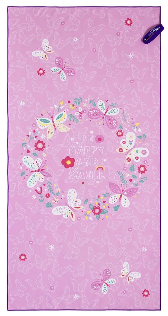 Παιδική Πετσέτα Θαλάσσης Microfiber (70x140) 2 Όψεων Nima Be Happy
