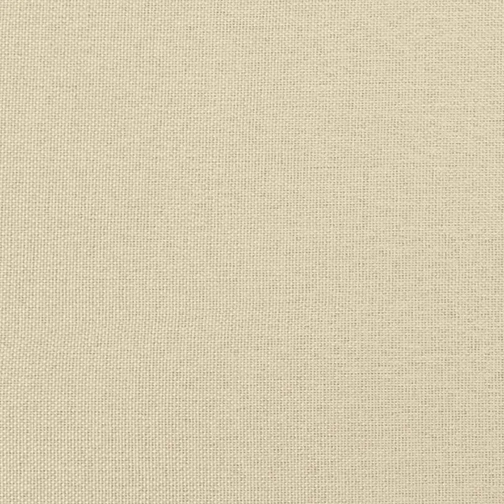 Οθωμανικό κρεβάτι με στρώμα Cream 120x190 cm Ύφασμα - Κρεμ