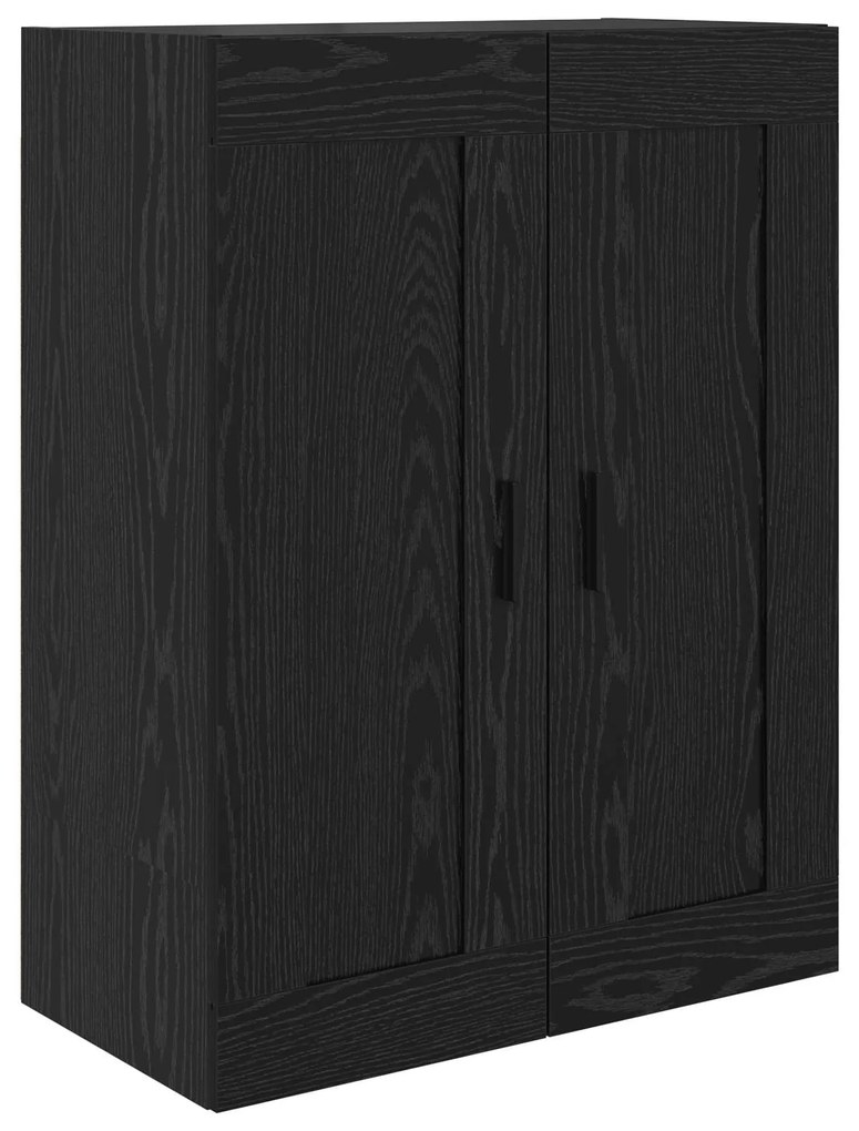 vidaXL Highboard 2 pcs Μαύρη Οξυά Σύνθετο Ξύλο και Γυαλί