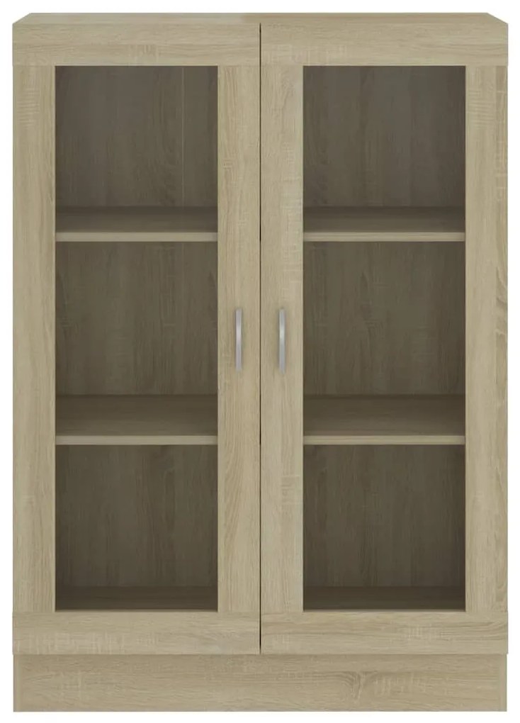 Βιτρίνα Χρώμα Sonoma Δρυς 82,5 x 30,5 x 115 εκ. Επεξ. Ξύλο 802753