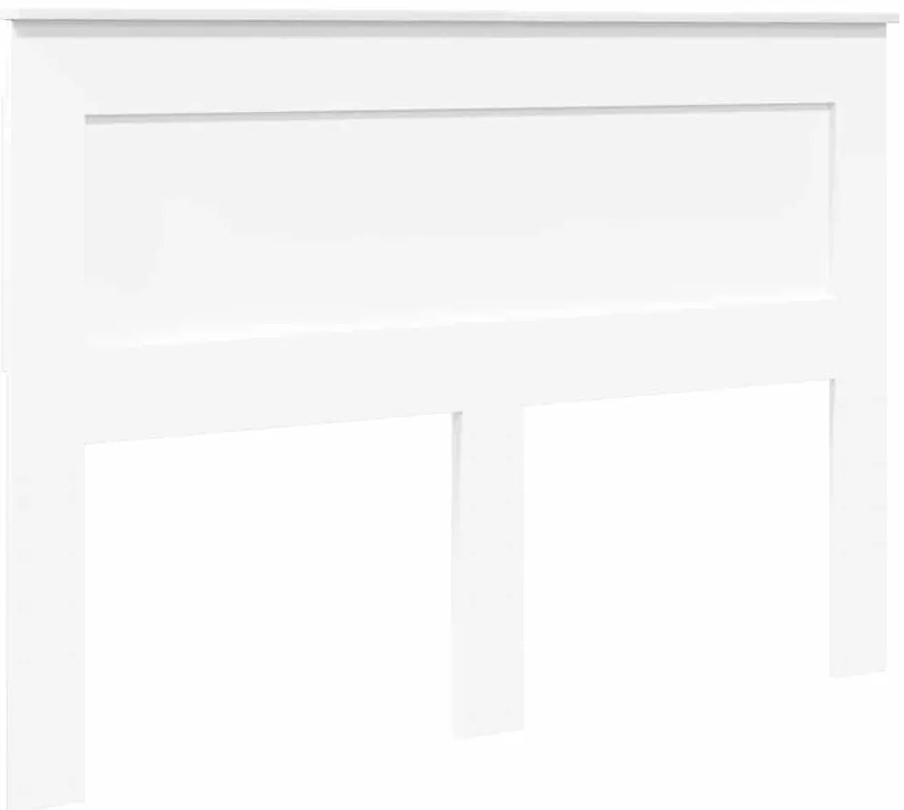 vidaXL Κεφαλάρι με κεφαλάρι Λευκό 150 cm Επεξεργασμένο ξύλο