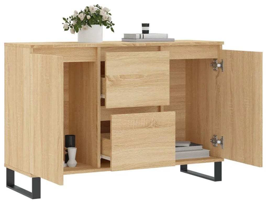 vidaXL Μπουφές Sonoma Δρυς 104 x 35 x 70 εκ. από Επεξεργασμένο Ξύλο