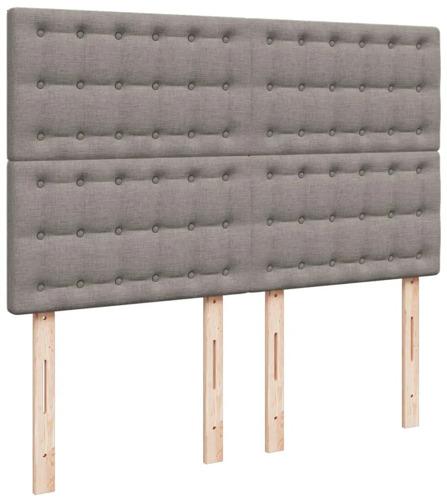 ΚΡΕΒΑΤΙ BOXSPRING ΜΕ ΣΤΡΩΜΑ TAUPE 140X190 ΕΚ. ΥΦΑΣΜΑΤΙΝΟ 3290501