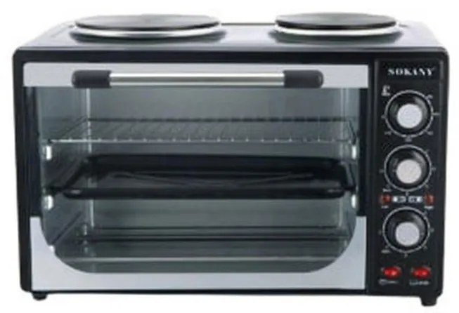 Sokany Ηλεκτρικό Φουρνάκι χωρητικότητας 35L με 2 μάτια SK-535