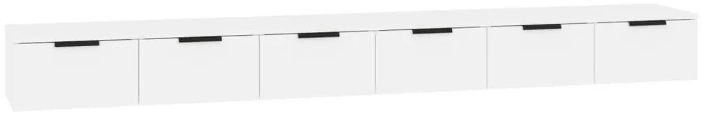 vidaXL Ντουλάπια Τοίχου 2 τεμ. Λευκό. 102x30x32 εκ. Επεξ. Ξύλο