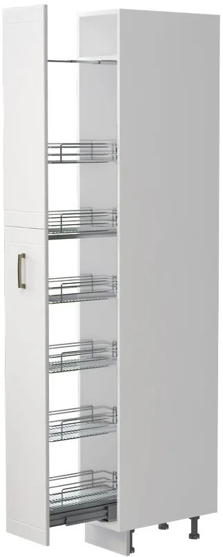 Επιδαπέδιο ντουλάπι ψηλό Tahoma K23-30-1KZ-Λευκό ματ - 30.00Χ60.00Χ235.00cm