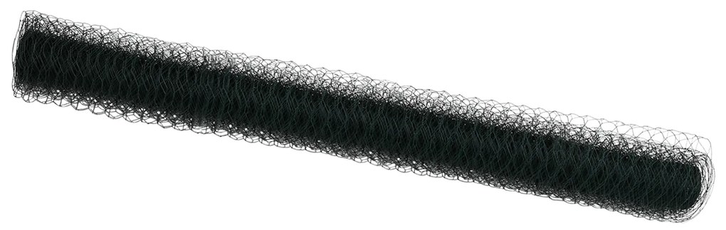 vidaXL Εξάγωνος Φράχτης Γκρίζος Πράσινο 1000 x 160 x 0.09 εκ