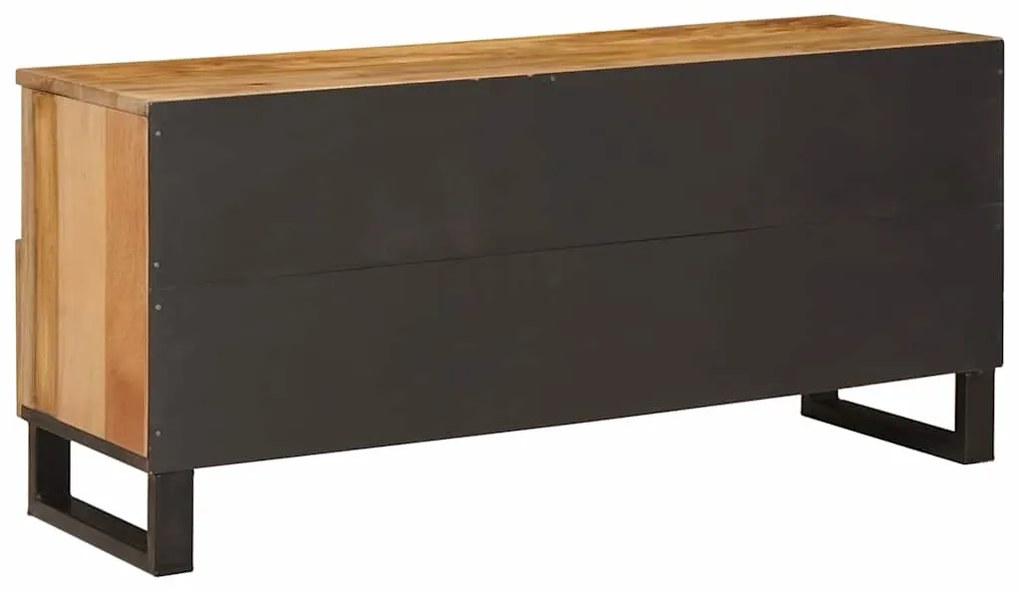 vidaXL Ντουλάπι TV με ράφι Καφέ 100 x 33,5 x 46 εκ Στερεό ξύλο μάνγκο