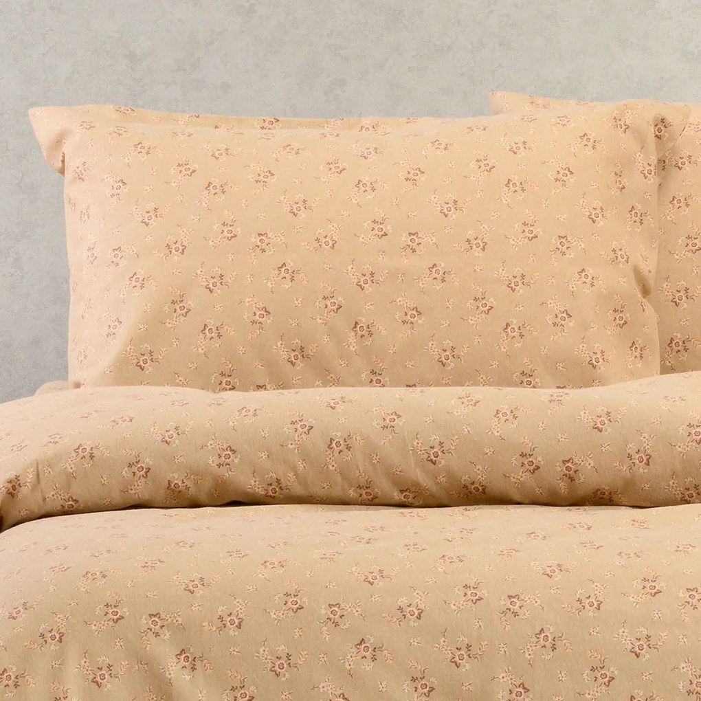 Ζεύγος Φανελένιες Μαξιλαροθήκες (53x72) Melinen Winter Line Fay Beige
