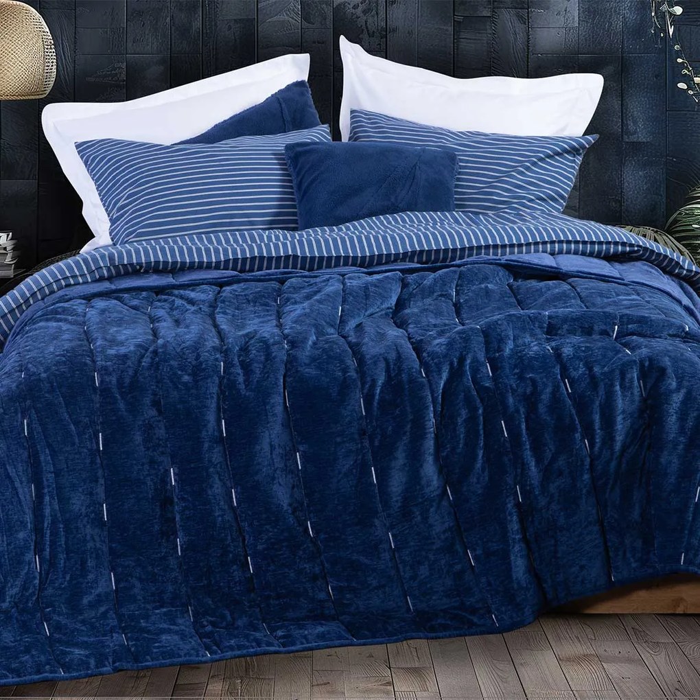 Κουβερτοπάπλωμα Υπέρδιπλο (220x240) Nautica By Nef-Nef Homeware Nau Coast True Navy