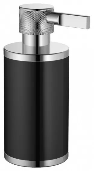 Sparke LUSTA-04 Σαπουνοθήκη Με Απλικατέρ Μαύρο-Γυαλιστερό Ορείχαλκος & Ρητίνη