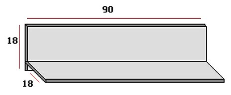 Ράφι τοίχου &quot;SMART&quot; σε διάφορα χρώματα 90x18x18