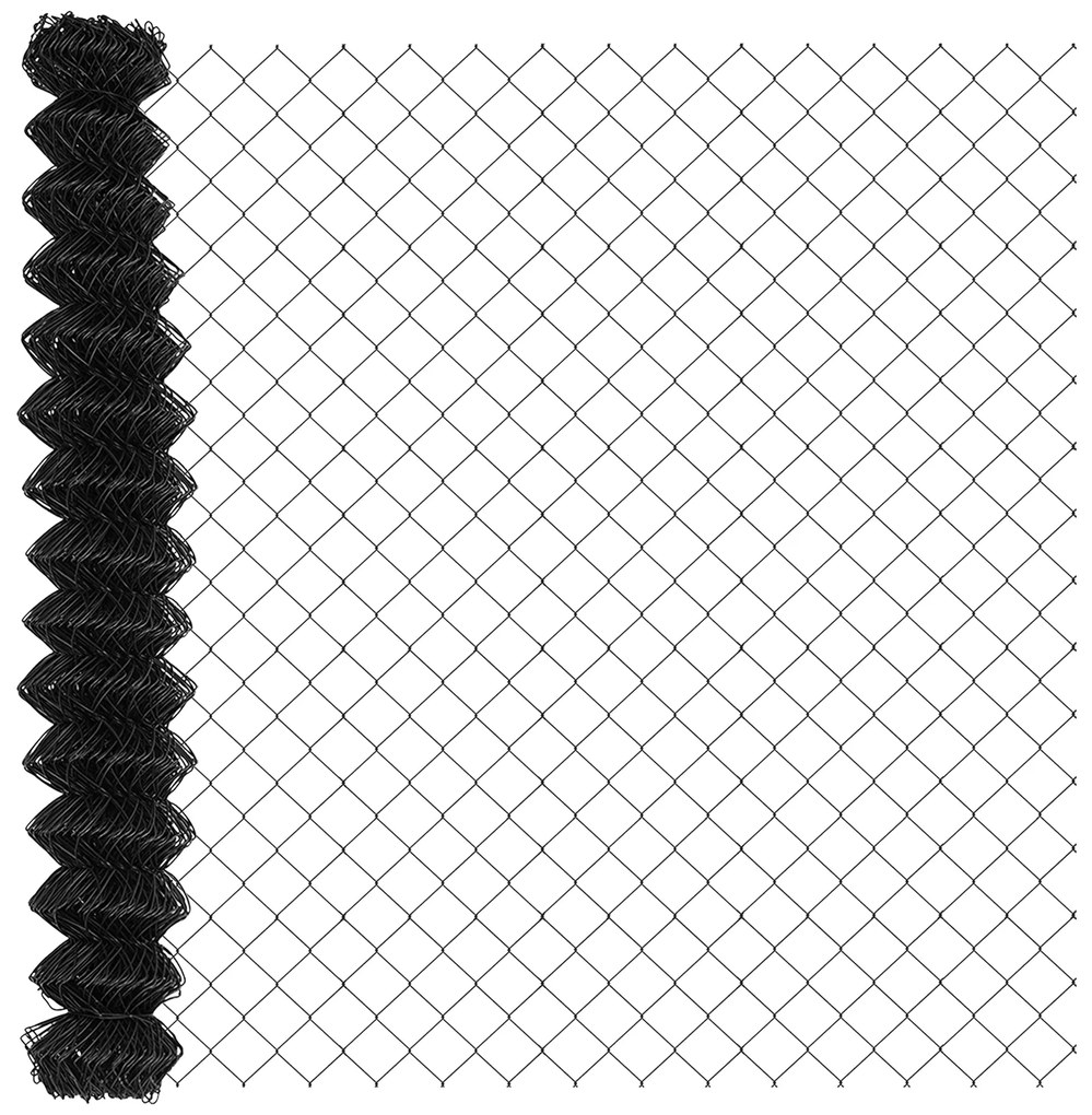 vidaXL Περίφραξη Γκρι 10 x 1.6 m Ατσάλι