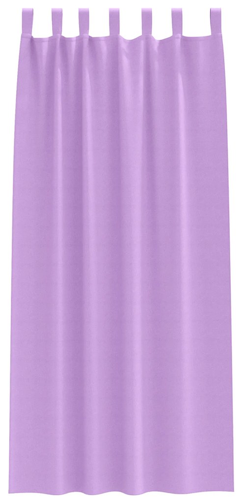 vidaXL Κουρτίνες με κουρτίνες 2 pcs Μοβ 245 x 140 εκ. Πολυεστέρας