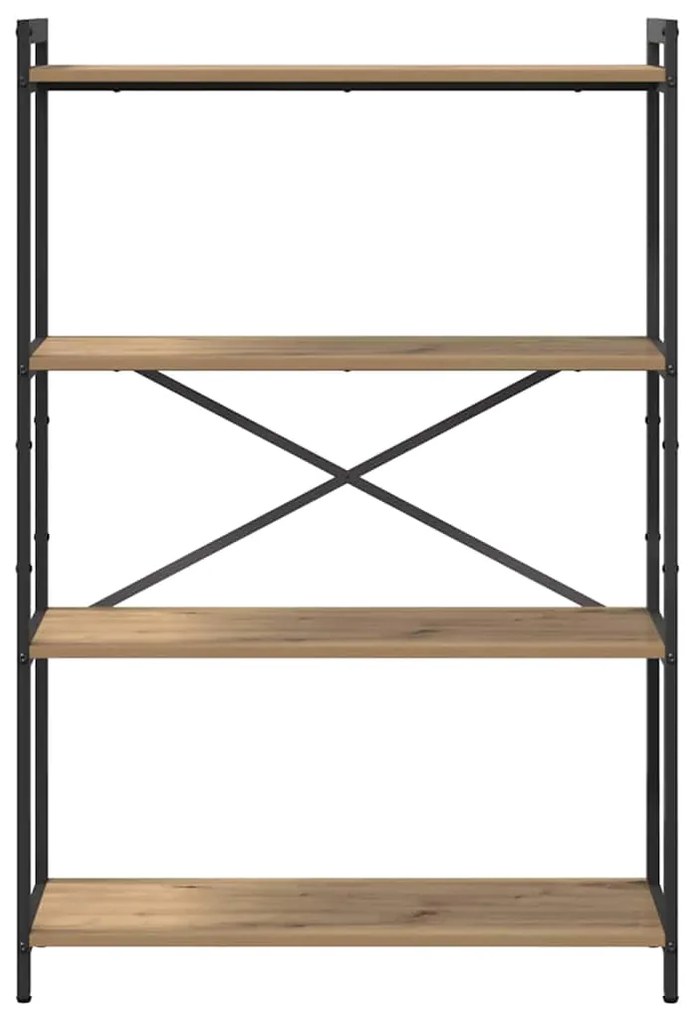 vidaXL Βιβλιοθήκη artisan δρυς 80 x 30 x 118 εκ Επεξεργασμένο ξύλο