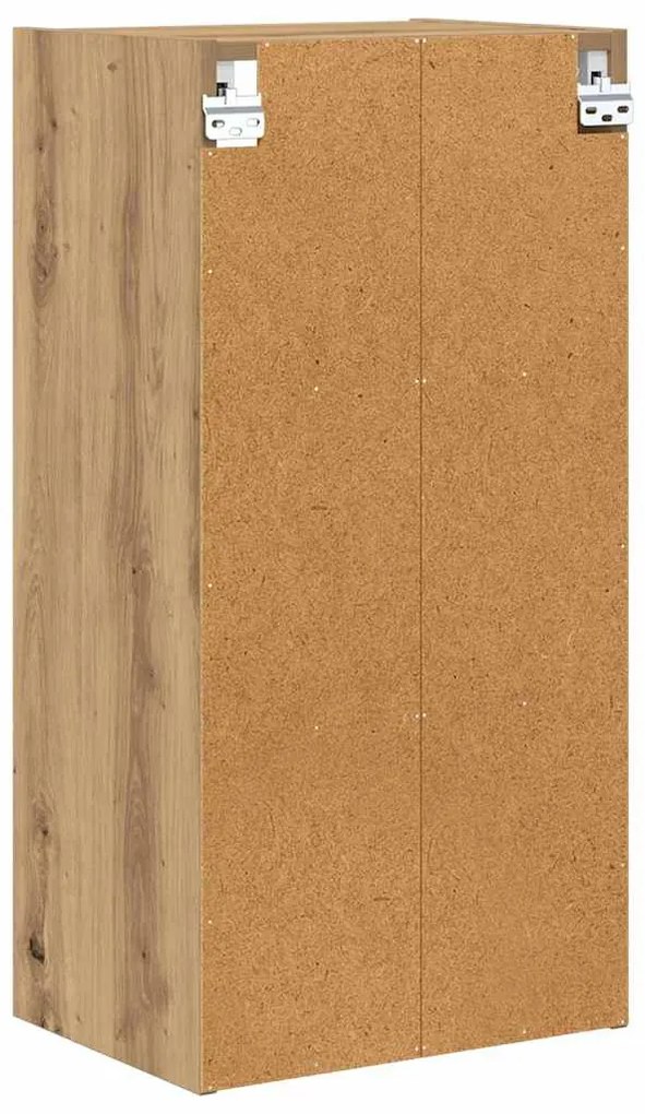 vidaXL Κρεμαστό ντουλάπι με αποθήκευση Artisan Oak 40 x 29,5 x 80 εκ.