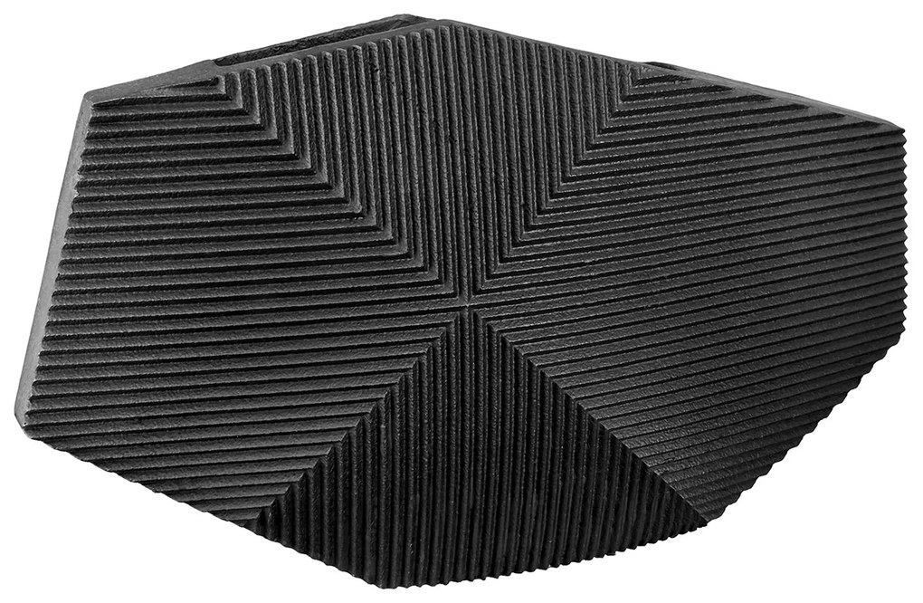 Βάζο &#039;Heptagon&#039; Πολυρεζίνη Μαύρο 10x38x21.5cm