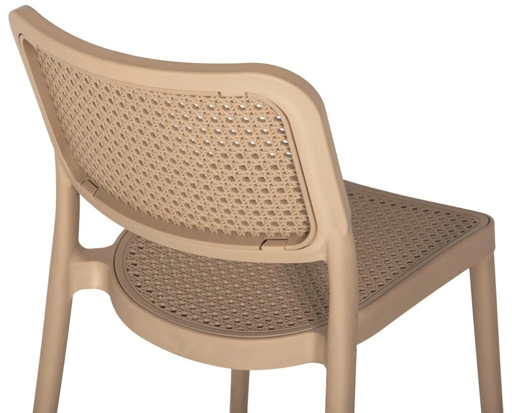 Καρέκλα MEKO C5934.03 Πολυπροπυλενίου Καπουτσίνο 51x52x80Yεκ. 51x52x80 εκ.