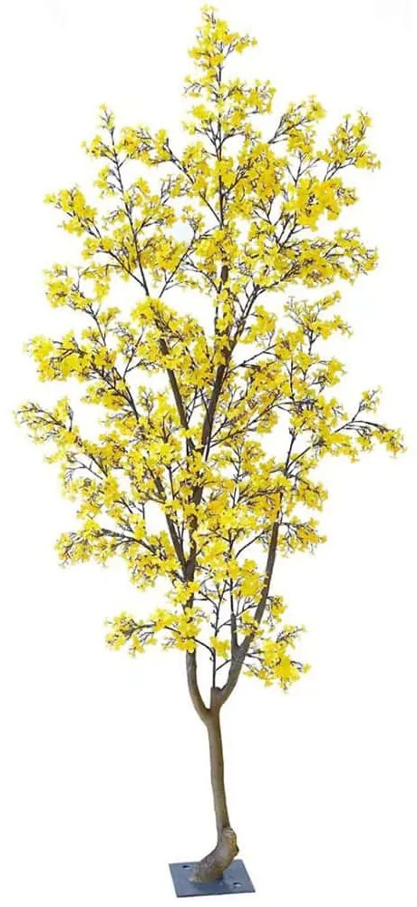 Τεχνητό Δέντρο Φορσύθια 8321-6 200cm Yellow Supergreens Υαλοβάμβακας