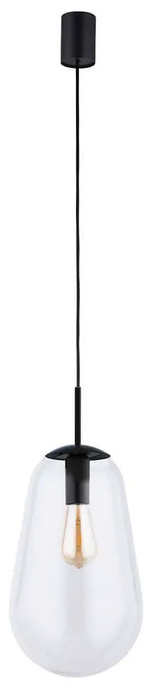 Φωτιστικό Οροφής Pear M 7798 E27 40W Black Nowodvorski Metal, Glass