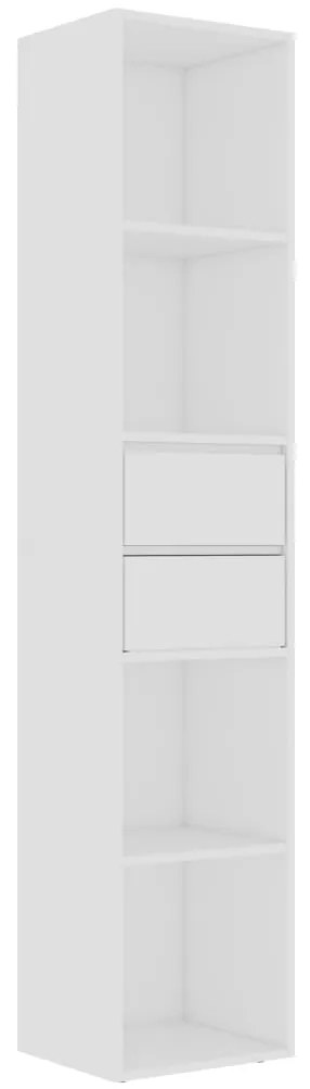 vidaXL Βιβλιοθήκη Λευκή 36 x 30 x 171 εκ. από Επεξ. Ξύλο