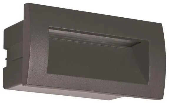 Απλίκα LED Εξωτερικού Χώρου Χωνευτή Eurolamp 145-52503 Dark Grey