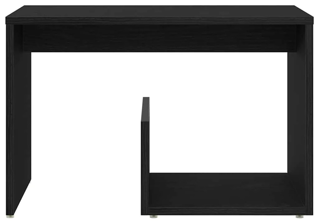 vidaXL Πλευρικό Τραπέζι Μαύρη Δρυς 59 x 36 x 38 εκ. Επεξεργασμένο ξύλο