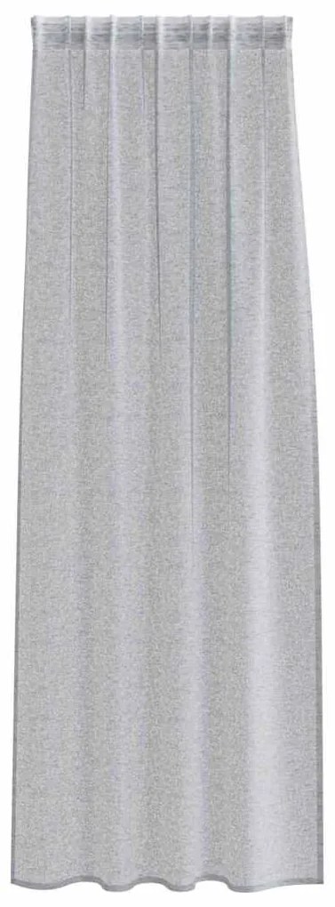 vidaXL Κουρτίνες με κουρτίνες 2 pcs Σκούρο γκρι 140x175cm Πολυεστέρας