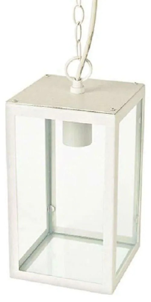 Φωτιστικό Οροφής Εξωτερικού Χώρου CELIA1PWH 16cm 1xE27 IP44 White Aca Steel,Glass