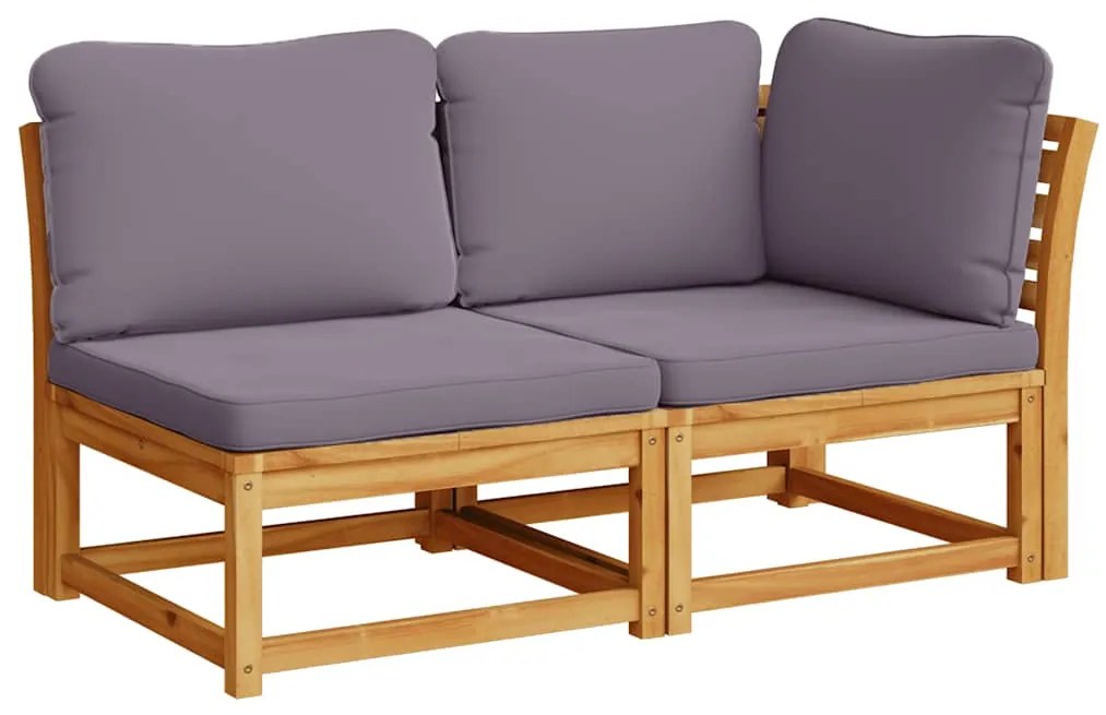 vidaXL Σαλόνι Κήπου Σετ 11 Τεμαχίων Μασίφ Ξύλο Ακακίας με Μαξιλάρια